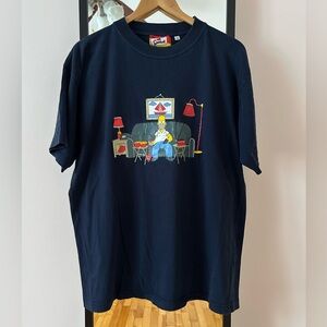 Vintage 2000 The Simpsons tee shirt TV promo Y2K Homer Simpson